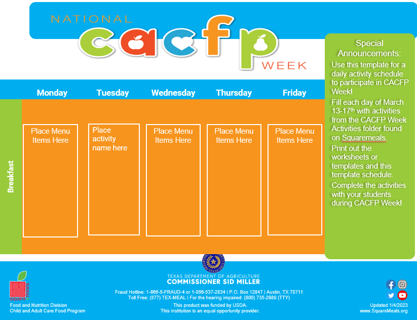 National CACFP Week